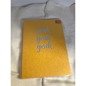 Yeah Yeah Yeah A5 Journal Lined Pages Yellow Notebook Stationary